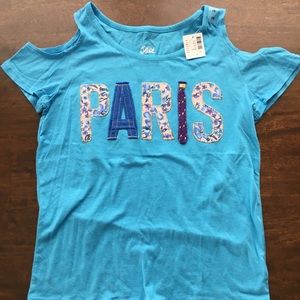 Paris girls off the shoulder shirt
